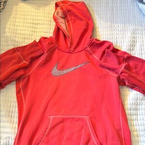 Nike Red Hoodie with Logo